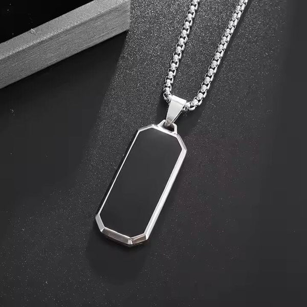 BLACK HAWK CREST - Pure Stainless Steel 24inch Round box Chain for Men, European trending Style for Men & Boy