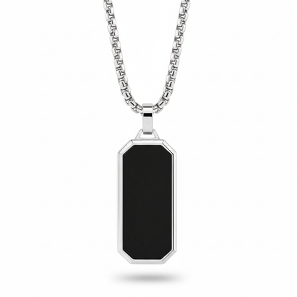 BLACK HAWK CREST - Pure Stainless Steel 24inch Round box Chain for Men, European trending Style for Men & Boy - THE MEN THING
