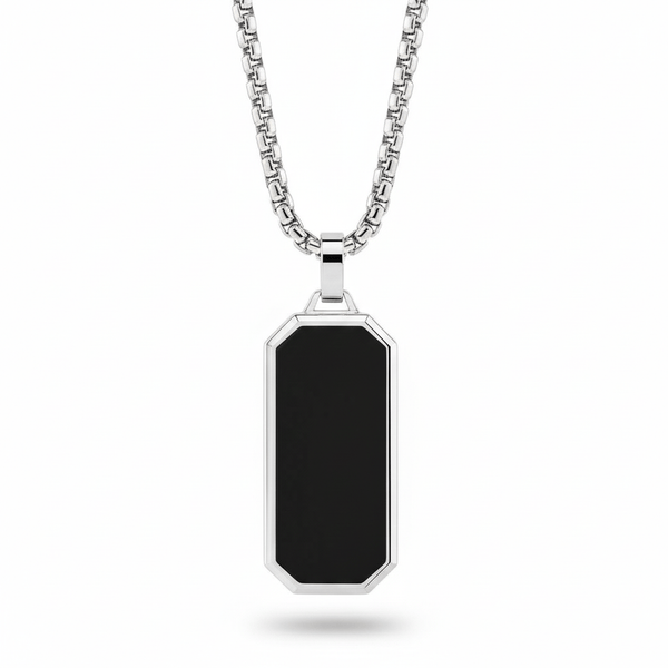 BLACK HAWK CREST - Pure Stainless Steel 24inch Round box Chain for Men, European trending Style for Men & Boy