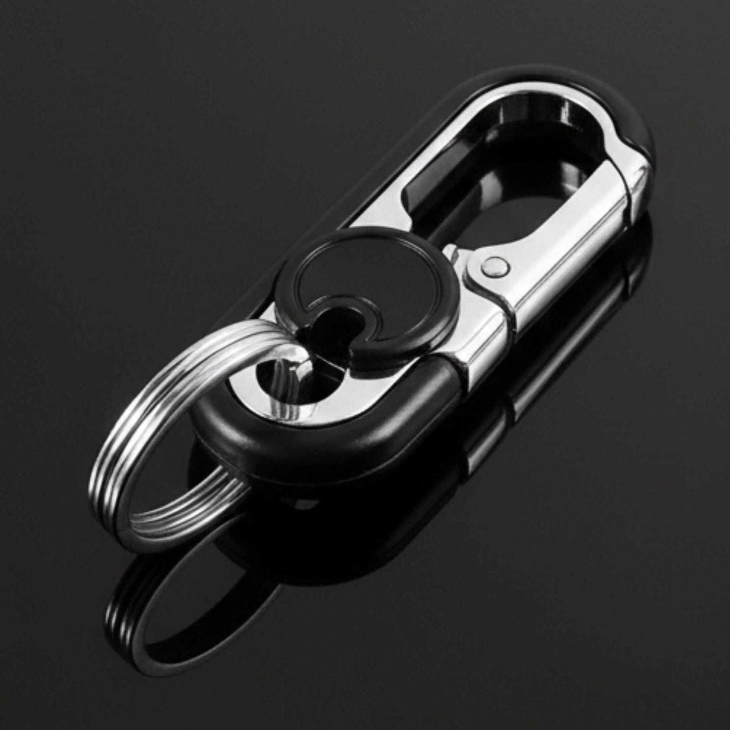BLAZE CLIP BLACK - Stainless Steel Keychain for Men & Boy - THE MEN THING