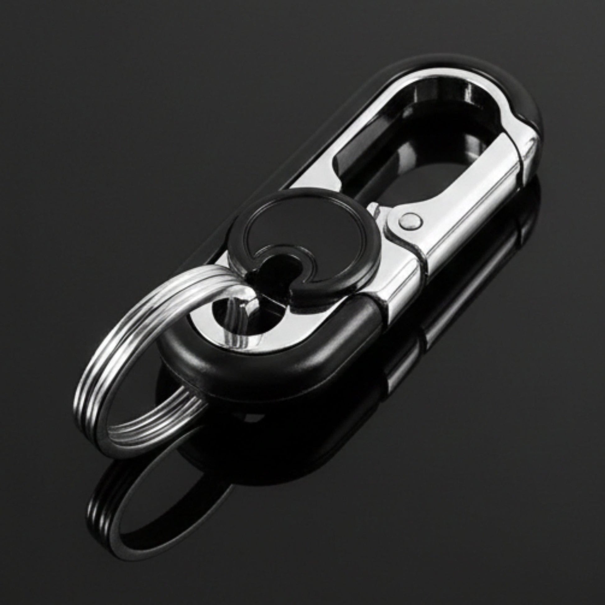 BLAZE CLIP BLACK - Stainless Steel Keychain for Men & Boy - THE MEN THING