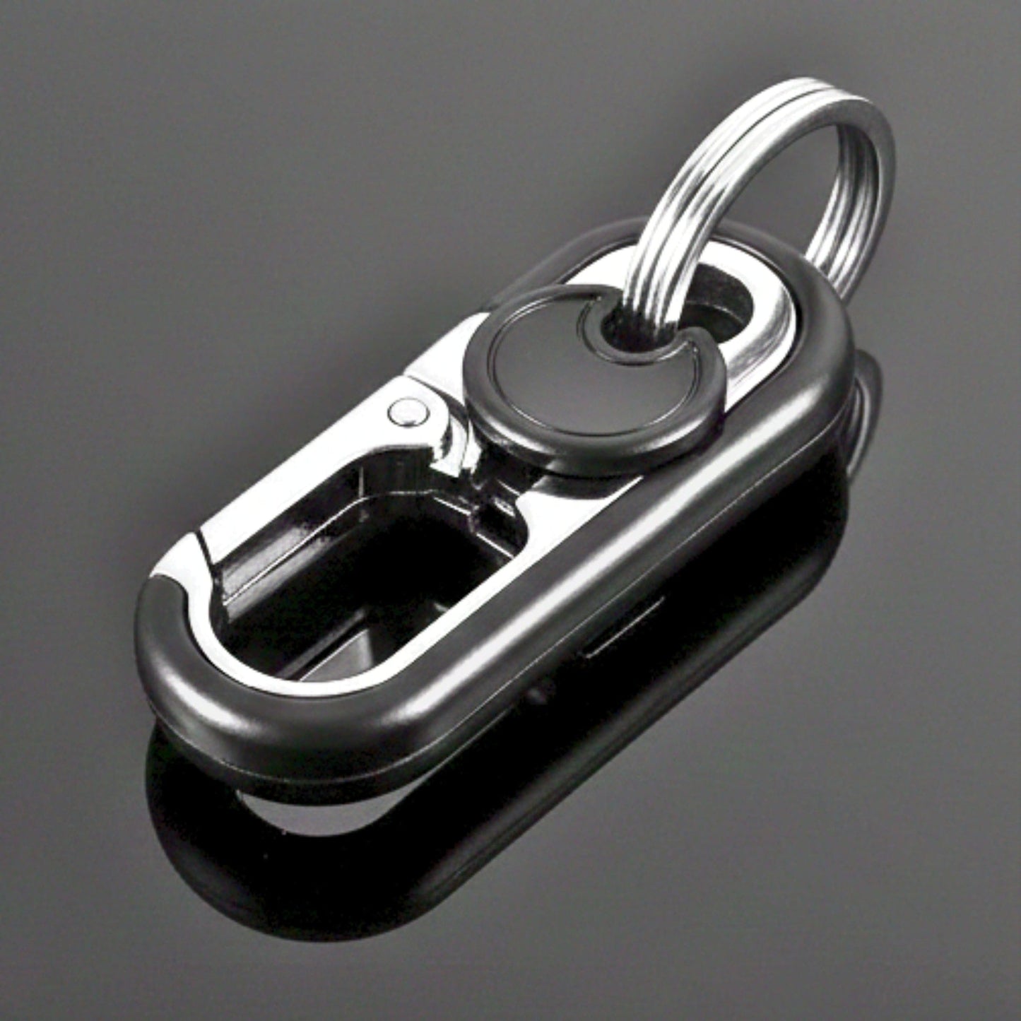 BLAZE CLIP BLACK - Stainless Steel Keychain for Men & Boy - THE MEN THING