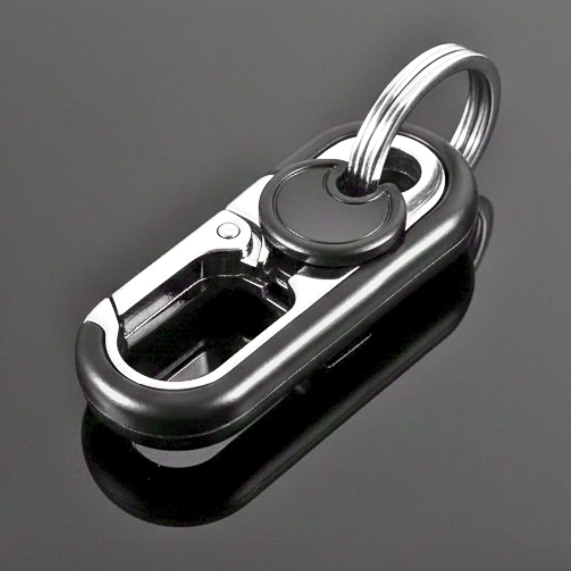 BLAZE CLIP BLACK - Stainless Steel Keychain for Men & Boy - THE MEN THING