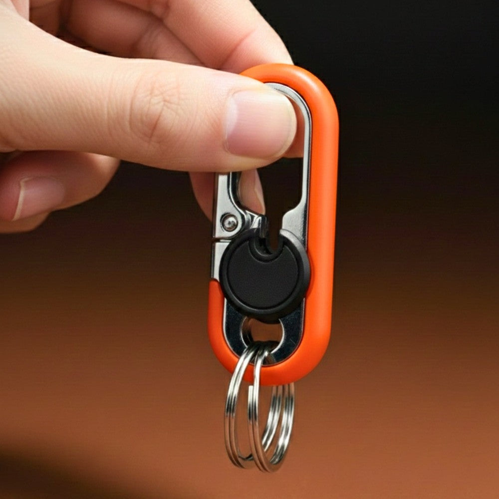 BLAZE CLIP ORANGE - Stainless Steel Keychain for Men & Boy - THE MEN THING