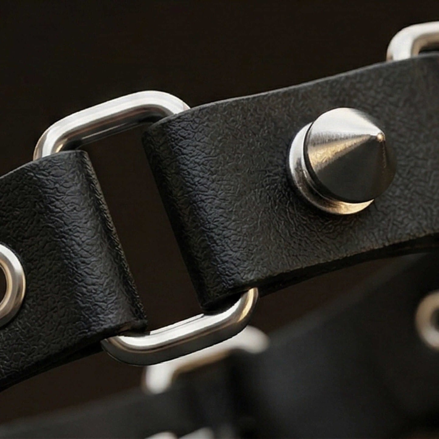 BOLD SPIKED - 23 mm Genuine Leather Adjustable Bracelet for Men & Boys (8 to 9 inch) — Leather Bracelet for Men | THE MEN THING