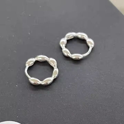 BREEZE CURVE - Titanium Steel Hoop Earrings for Men & Boys (2 Pcs) - THE MEN THING
