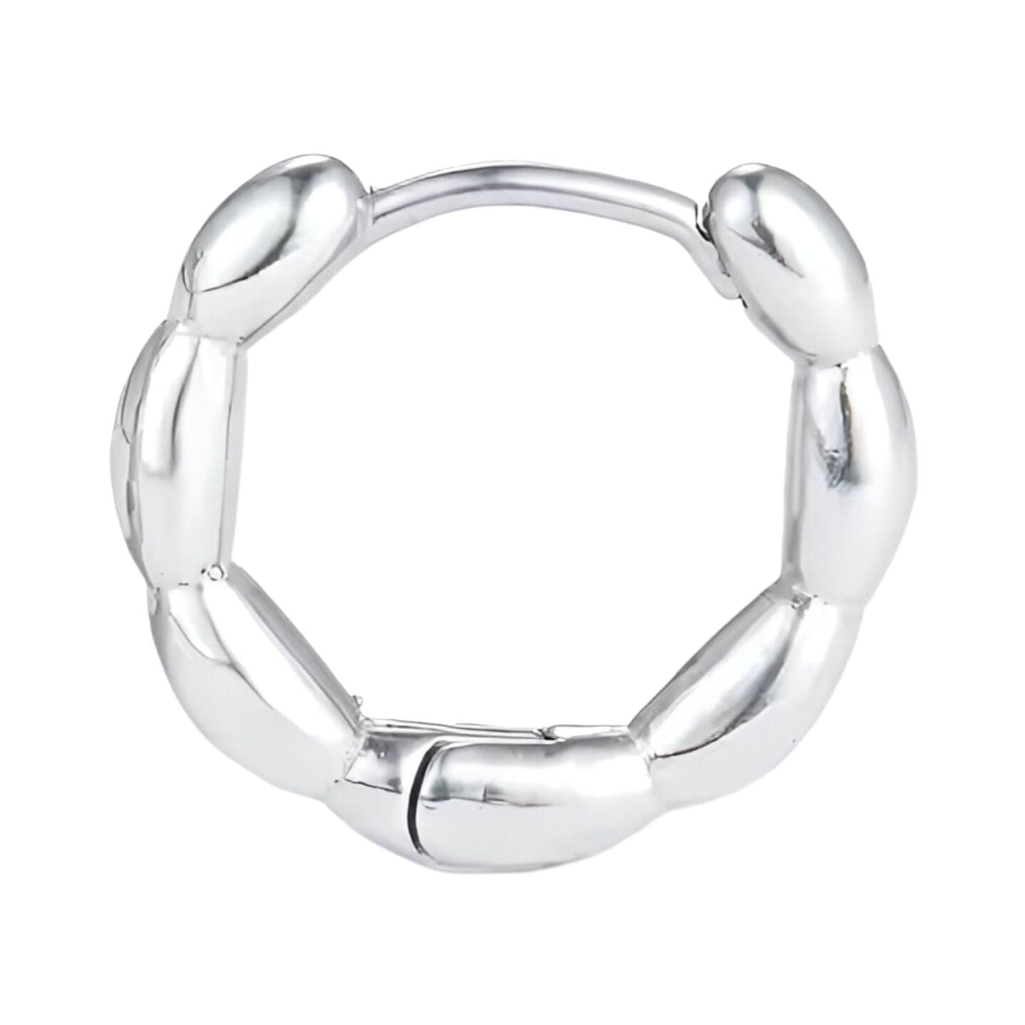 BREEZE CURVE - Titanium Steel Hoop Earrings for Men & Boys (2 Pcs) - THE MEN THING