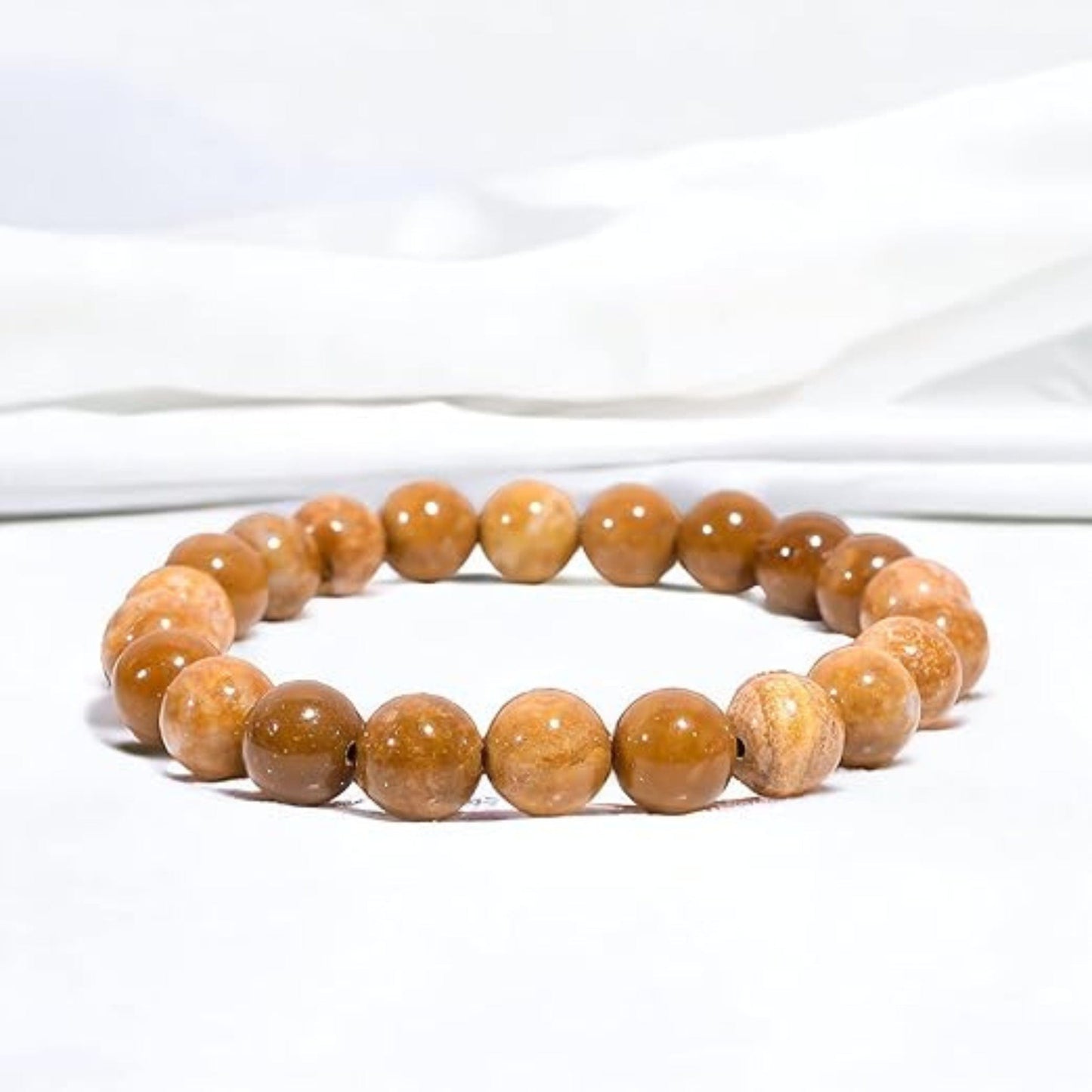 CANYON - 12mm Beads Bracelet with Natural Stone - Adjustable Bracelet - THE MEN THING