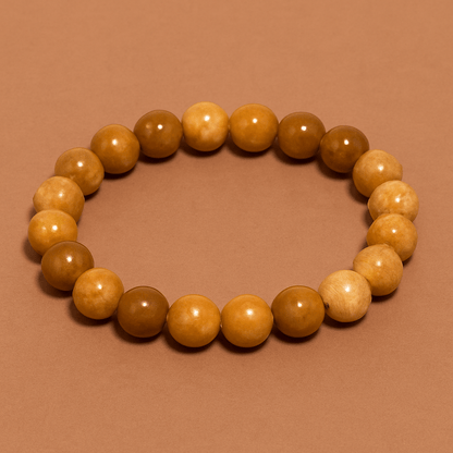 CANYON - 12mm Beads Bracelet with Natural Stone - Adjustable Bracelet - THE MEN THING