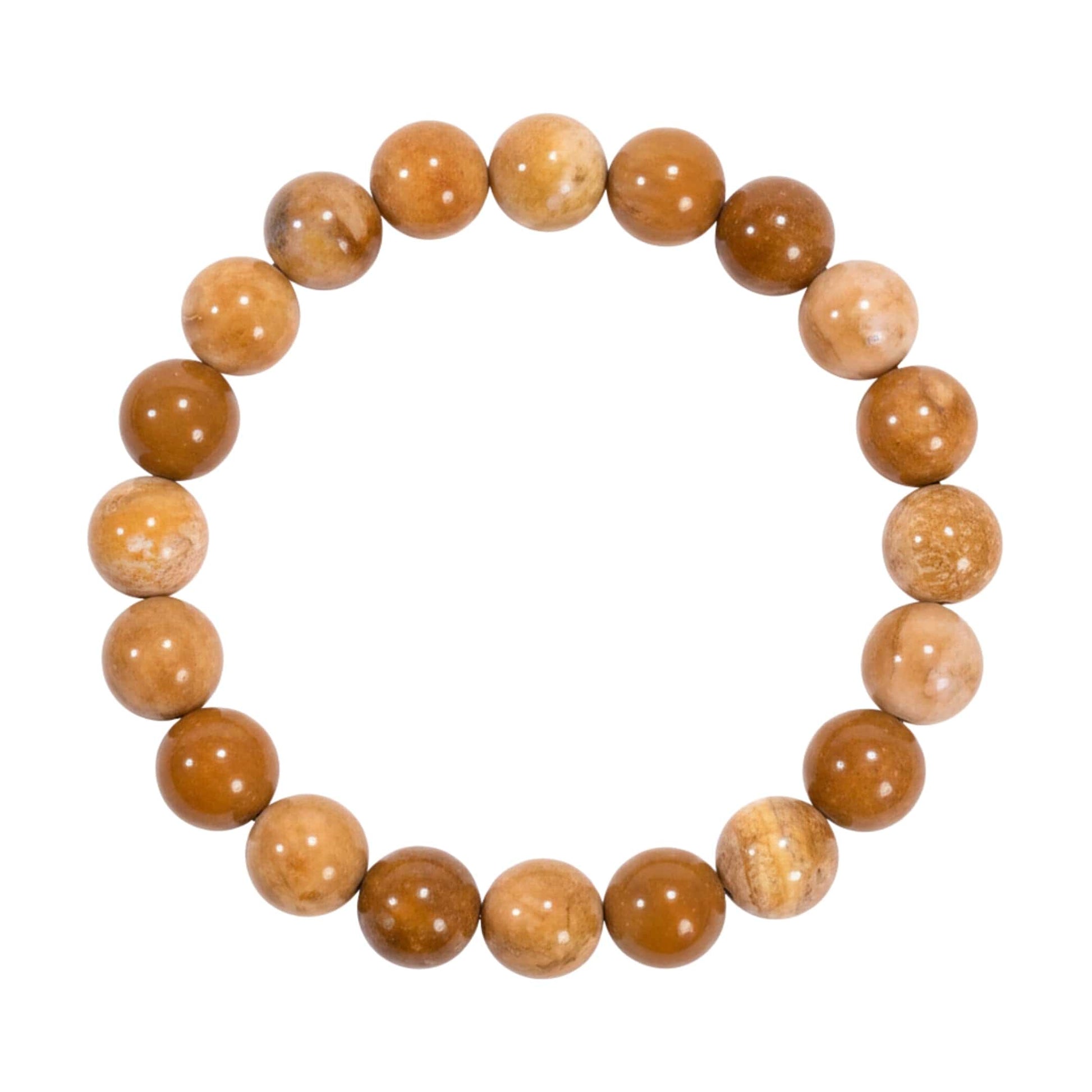 CANYON - 12mm Beads Bracelet with Natural Stone - Adjustable Bracelet - THE MEN THING