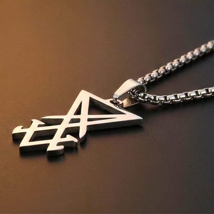CELESTIAL ARC - Titanium Steel Pendant with 24inch Round Box Chain for Men & Boys - THE MEN THING