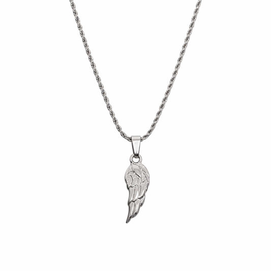 CELESTIAL GUARDIAN - STEEL - 0.7mm Pure Titanium Steel Pendant with 21inch Rope 2mm Chain for Men & Boys - THE MEN THING