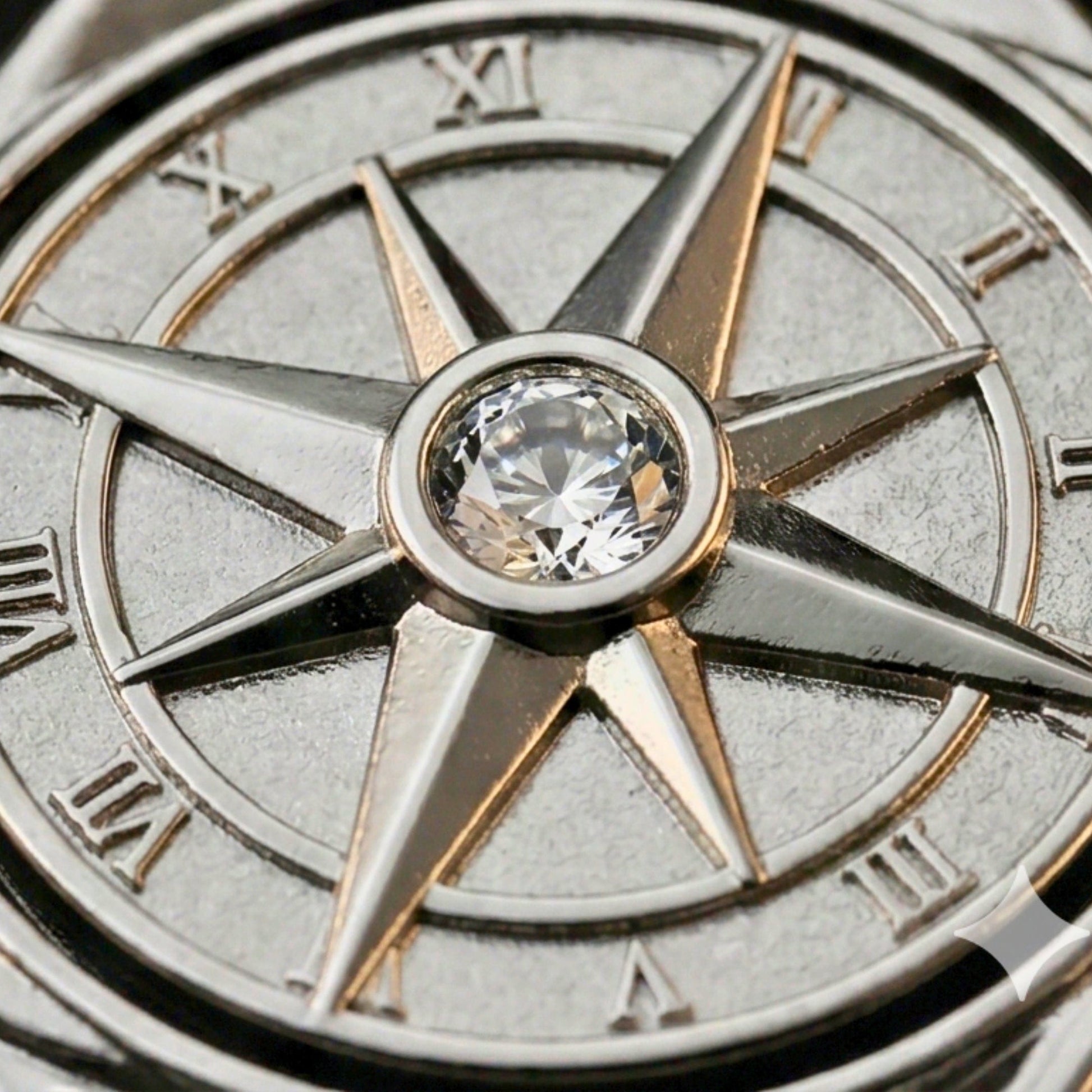 CELESTIAL NAVIGATOR - 35mm Pure Titanium Steel Pendant with 27inch Round Box 4mm Chain for Men & Boys - THE MEN THING