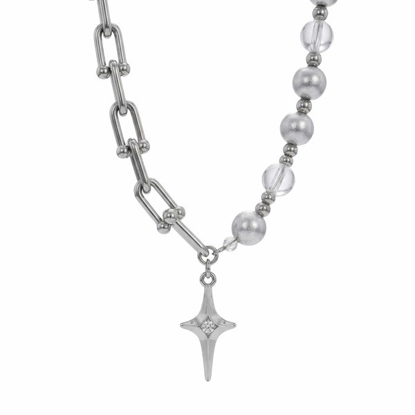 CELESTIAL STAR - 13mm Titanium Steel Pendant with 18 to 20 inch Adjustable 8mm Chain for Men & Boys