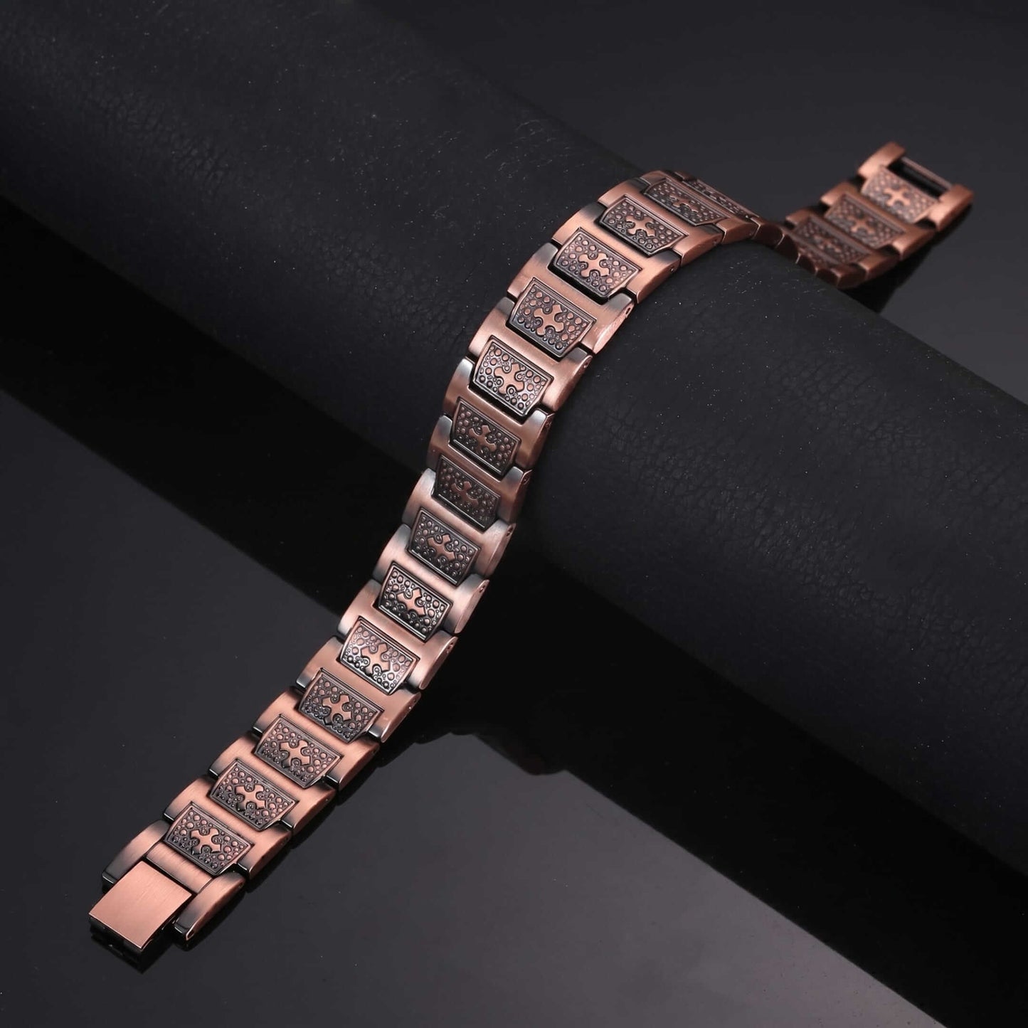 CELTIC CROSS - 16mm Magnetic Copper Bracelet with Open Box Clasps for Men & Boys (8.5 inch) - THE MEN THING