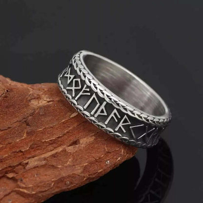 CELTIC KNOT VIKING - Titanium Steel Ring  (Silver Tone - Size 17,21,24) - THE MEN THING