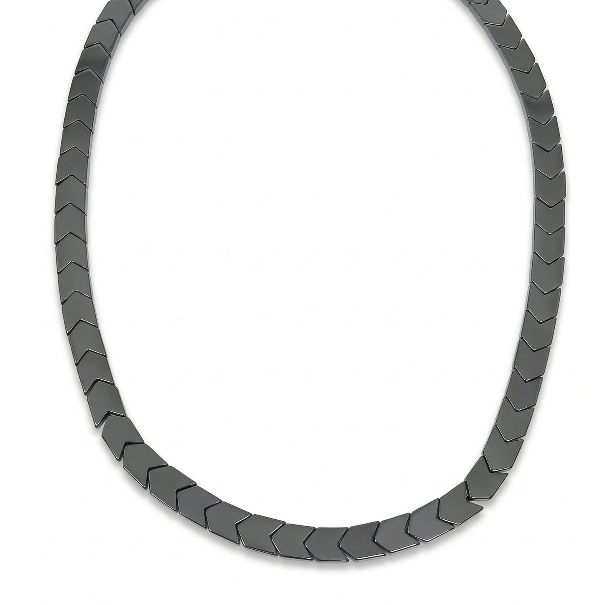 CHEVRON LINK - 9mm Pure Stainless Steel 17 to 19 inch Adjustable Chain for Men & Boys - THE MEN THING