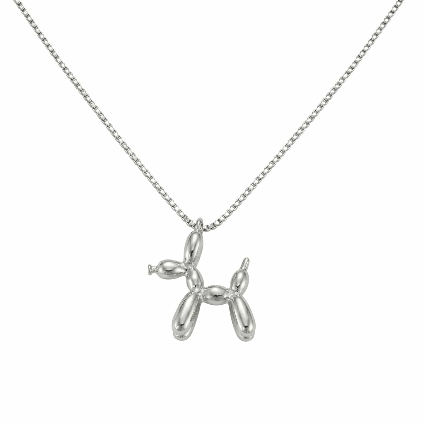CHROME DOG - 31mm Pure Titanium Steel Pendant with 27inch Round Box 4mm Chain for Men & Boys — SS Pendant/ Necklace for Men | THE MEN THING
