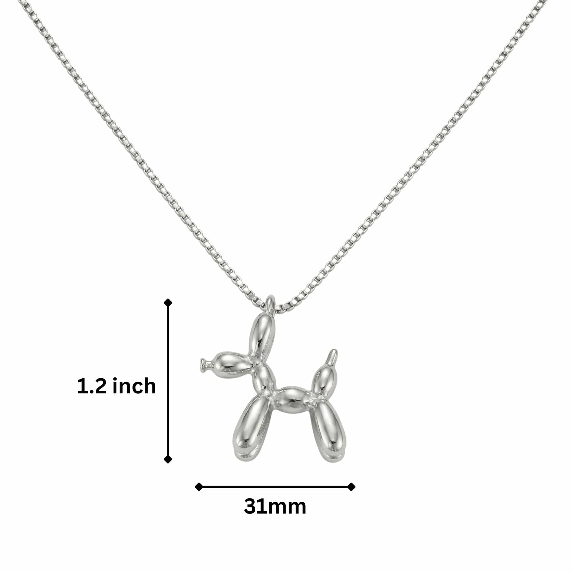 CHROME DOG - 31mm Pure Titanium Steel Pendant with 27inch Round Box 4mm Chain for Men & Boys — SS Pendant/ Necklace for Men | THE MEN THING