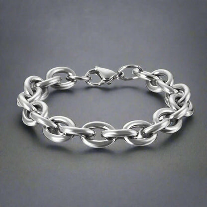 CIRCLELINK -  8mm Stainless Steel Bracelet, European trending,  7 to 9 inch Bracelet for Men & Boys - THE MEN THING