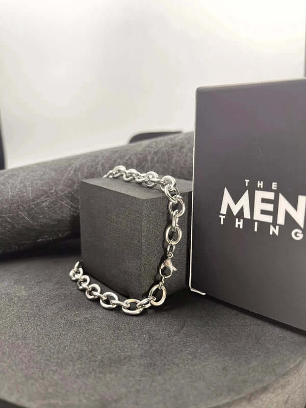 CIRCLELINK -  8mm Stainless Steel Bracelet, European trending,  7 to 9 inch Bracelet for Men & Boys - THE MEN THING