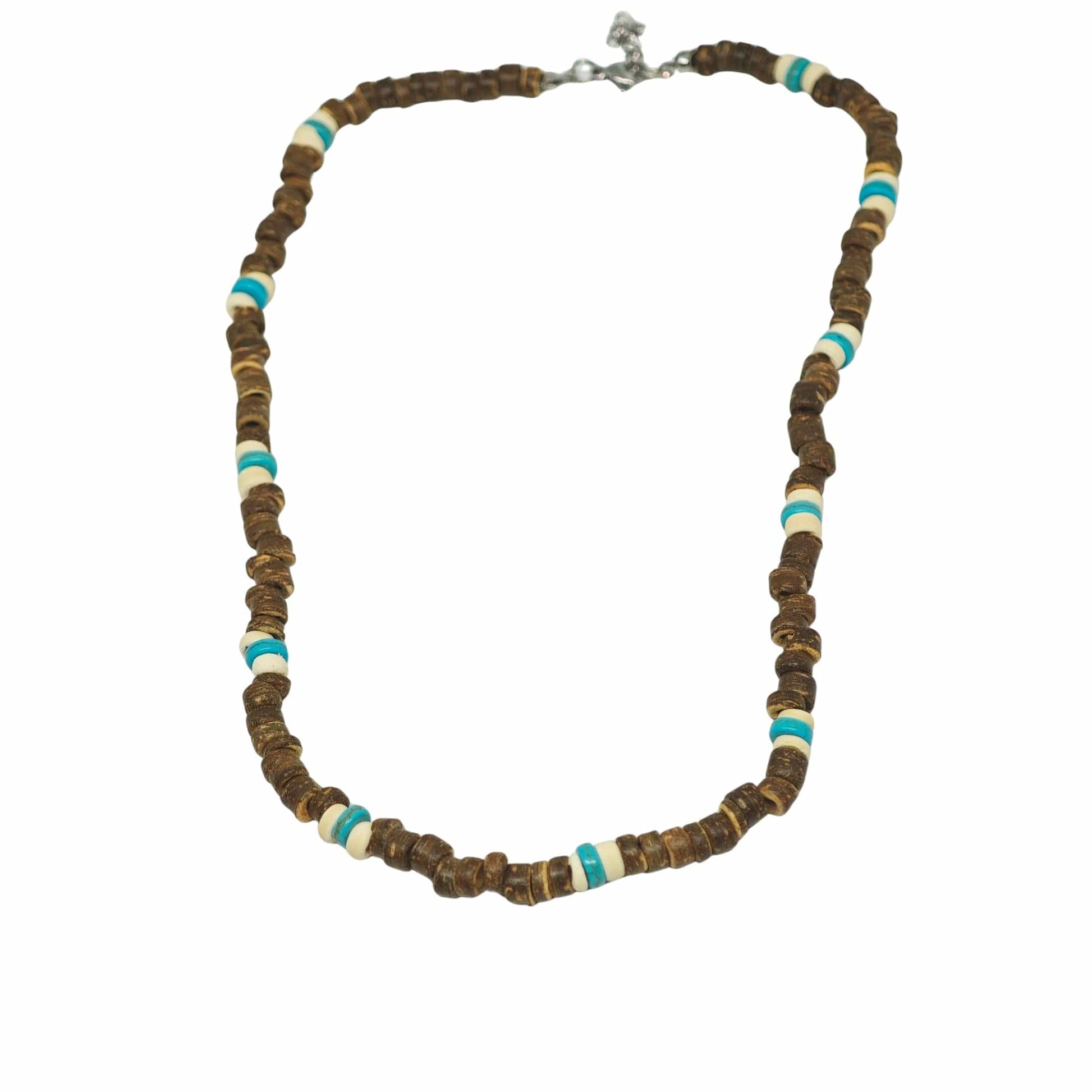 COASTAL SOUL - 8 mm Beaded Necklace for Men and Boys (18 inches with adjustable cable chain) - THE MEN THING