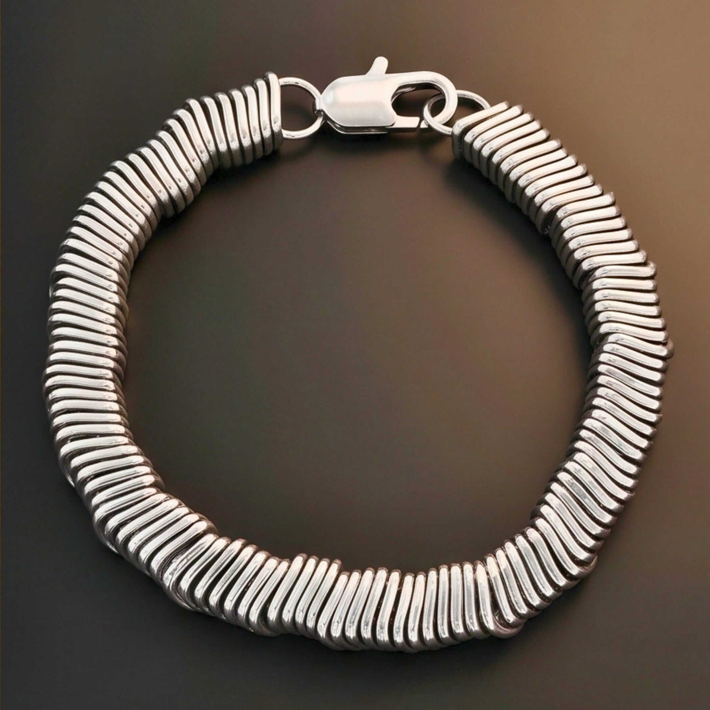 COIL CORE - 8mm Titanium Steel Bracelet with Lobster Clasp for Men & Boy 7 inch — Steel Bracelets for Men | THE MEN THING