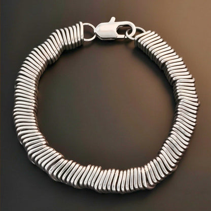 COIL CORE - 8mm Titanium Steel Bracelet with Lobster Clasp for Men & Boy 7 inch — Steel Bracelets for Men | THE MEN THING