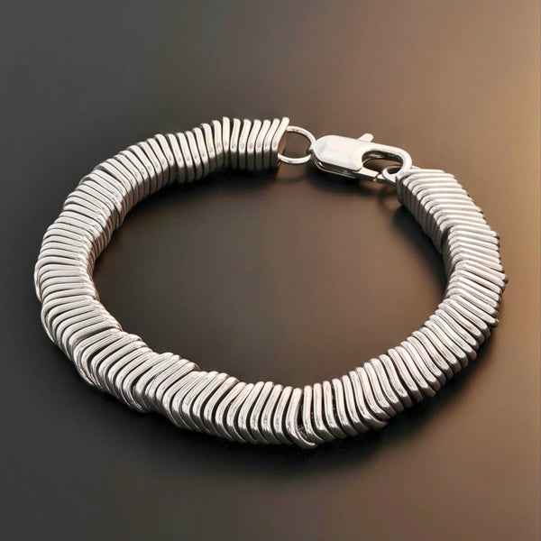 COIL CORE - 8mm Titanium Steel Bracelet with Lobster Clasp for Men & Boy 7 inch