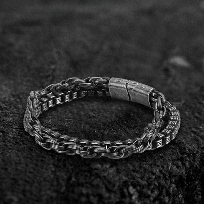 COLOSSUS - 13mm Pure Titanium Steel Bracelet, Bracelet with hook buckle for Men & Boy (8inch) - THE MEN THING