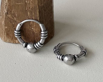 COMET HOOPS - Titanium Steel Hoop Earrings for Men & Boys (2 Pcs) - THE MEN THING