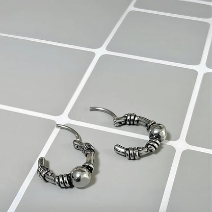 COMET HOOPS - Titanium Steel Hoop Earrings for Men & Boys (2 Pcs) - THE MEN THING