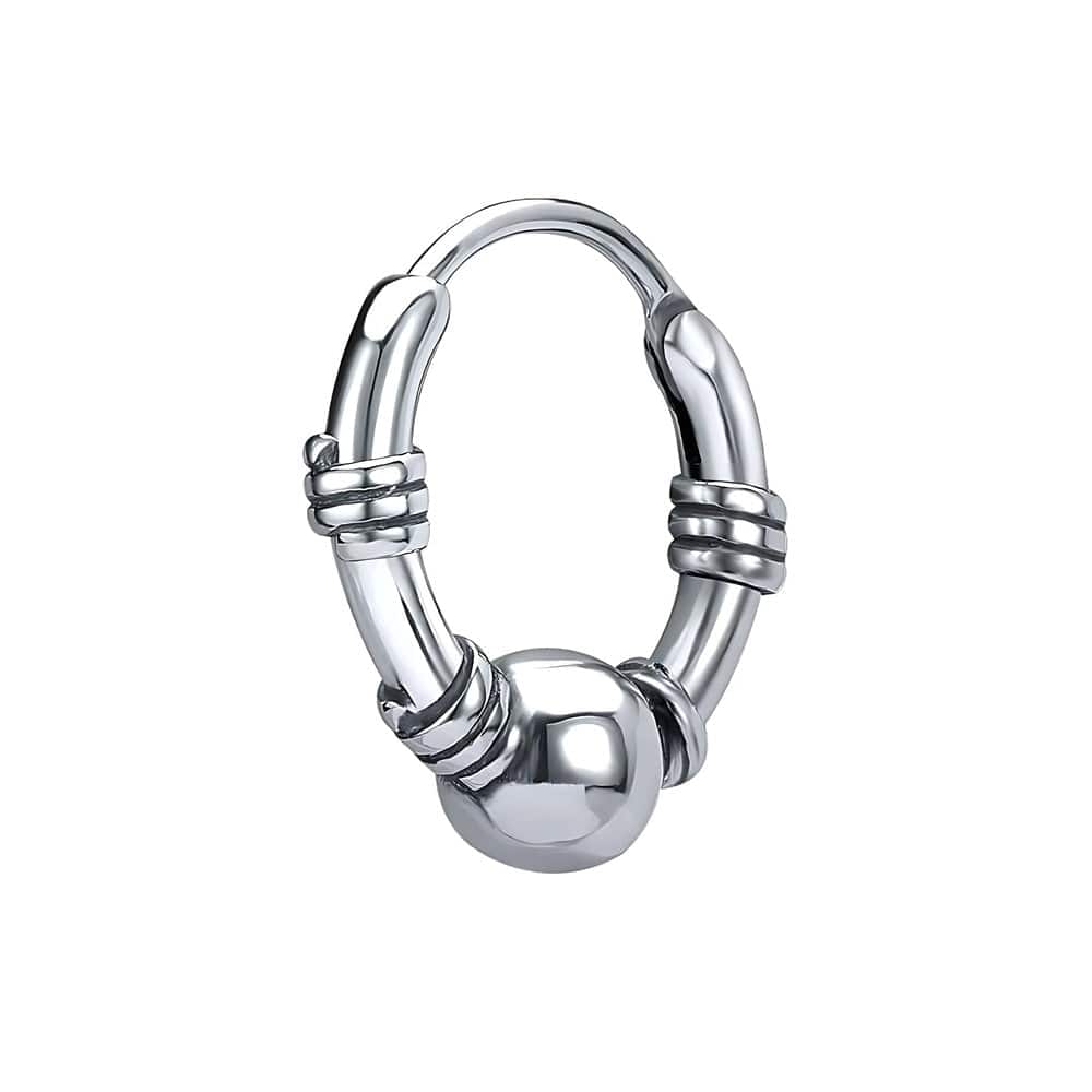 COMET HOOPS - Titanium Steel Hoop Earrings for Men & Boys (2 Pcs) - THE MEN THING
