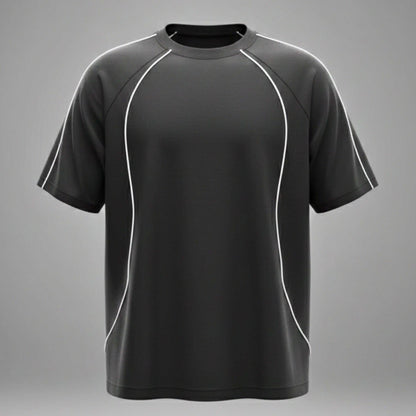 CONTOUR TRACE Oversized T-Shirt – Black — T-Shirt for Men | THE MEN THING