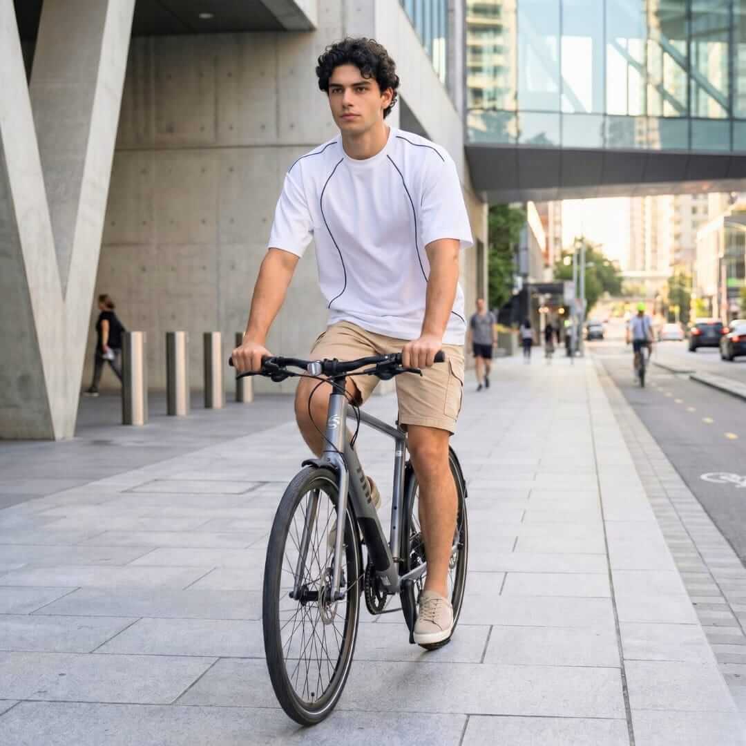 CONTOUR TRACE Oversized T-Shirt – White — T-Shirt for Men | THE MEN THING