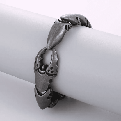 CRABCUFF - 22mm Pure Titanium Steel Bracelet,  Bracelet with hook buckle for Men & Boy (8inch) - THE MEN THING