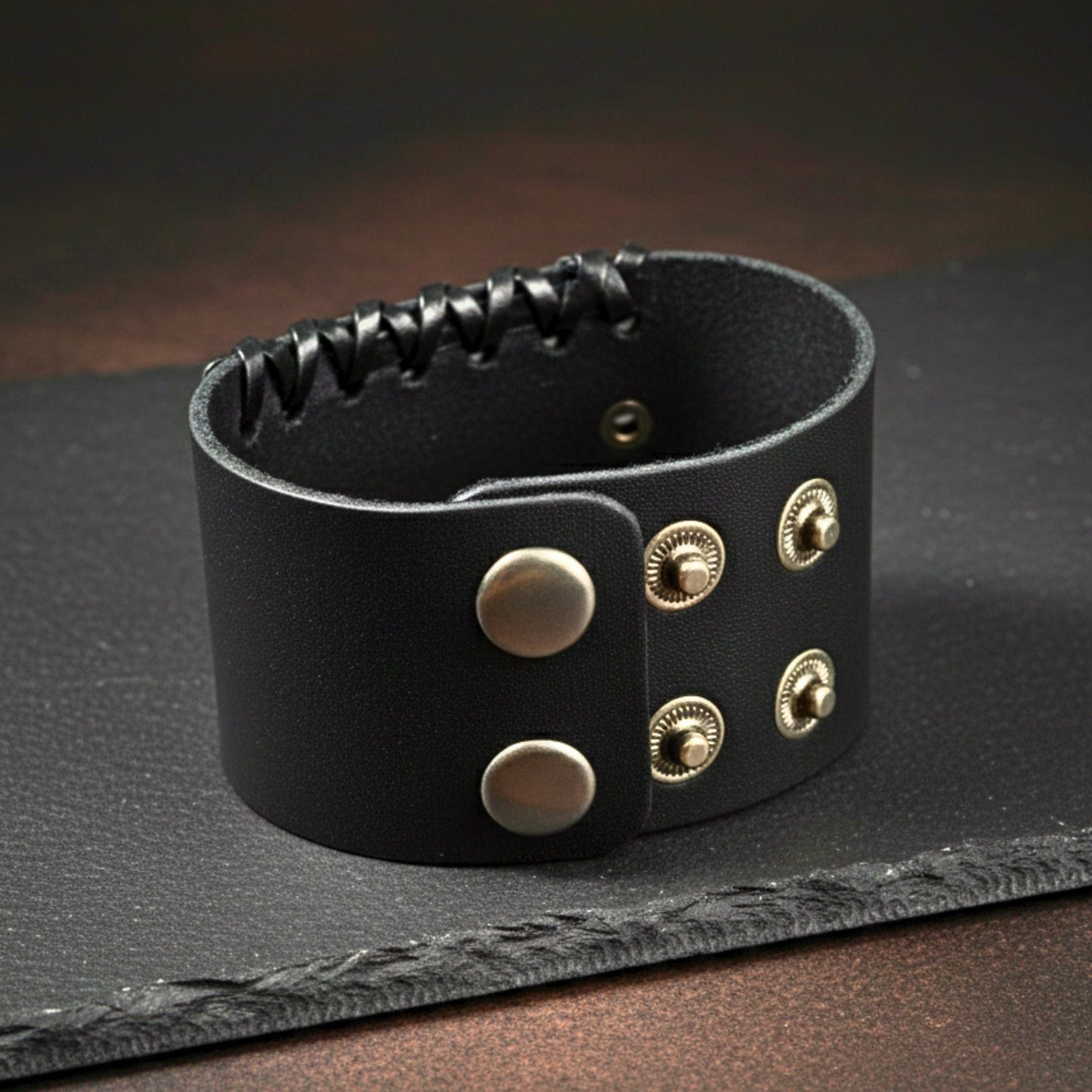 CRUSADER CROSS - 45mm Genuine Leather Adjustable Bracelet for Men & Boys (9 inch) - THE MEN THING
