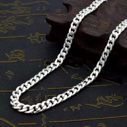 CUBAN CURB LINK CHAIN - 6mm Pure Stainless Steel Chain - 21inch for Men & Boys - THE MEN THING