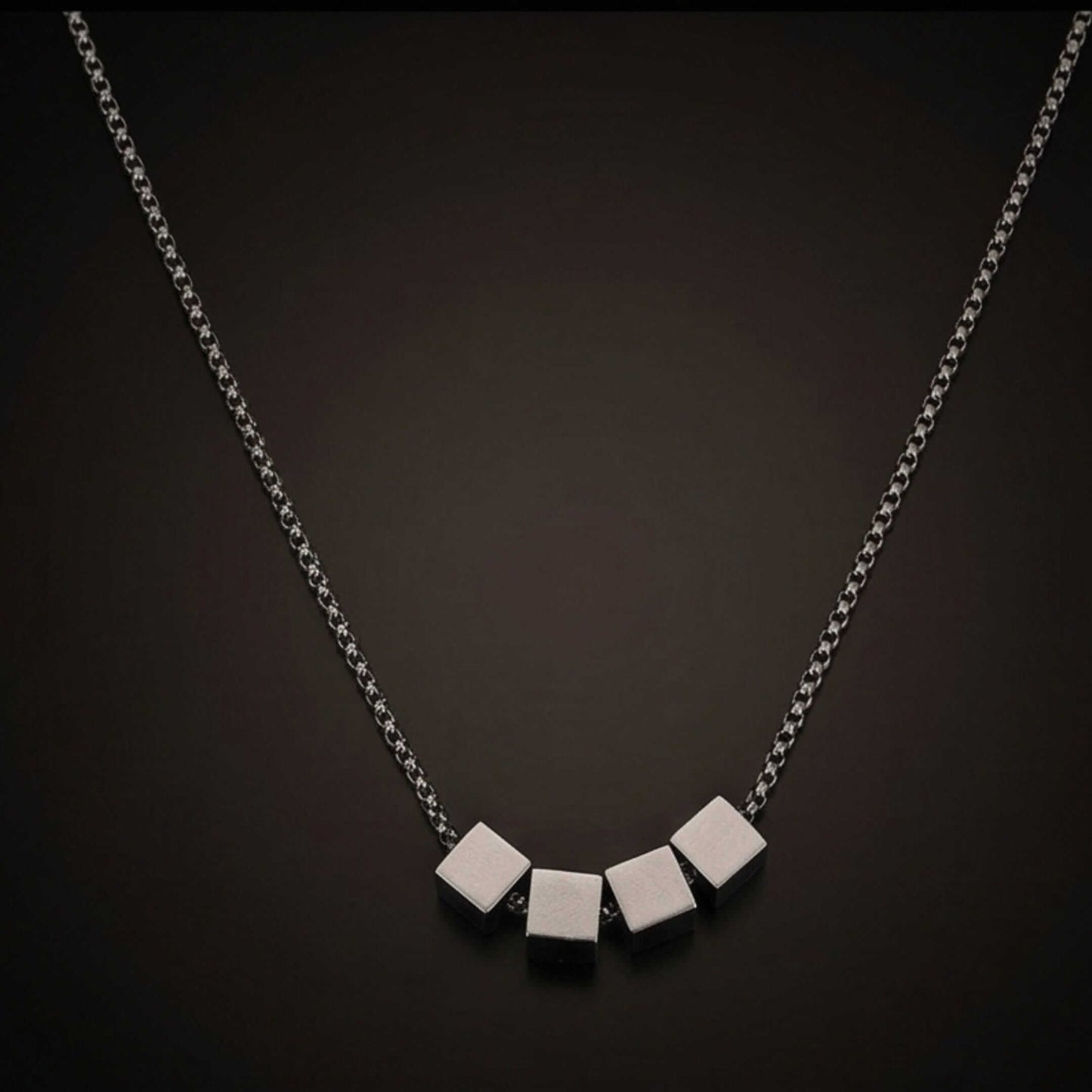 CUBIXA - 9mm Titanium Steel Pendant with 23inch 4mm Round Box Chain for Men & Boys — SS Pendant/ Necklace for Men | THE MEN THING