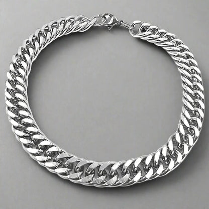CUBON LINK FIGARO -  Pure Stainless Steel Bracelet, American trending Style -Double rope for Men & Boy (8-9-10 Inch) - THE MEN THING
