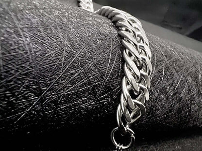 CUBON LINK FIGARO -  Pure Stainless Steel Bracelet, American trending Style -Double rope for Men & Boy (8-9-10 Inch) - THE MEN THING