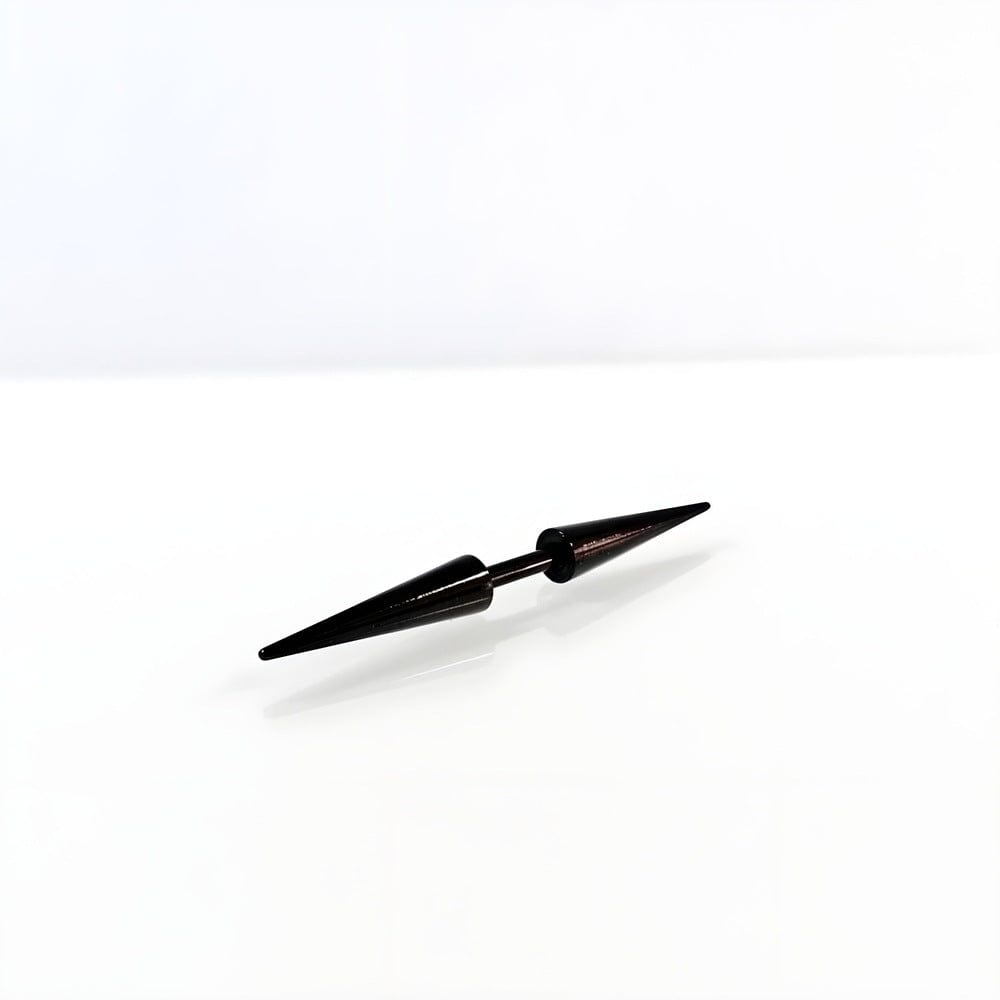 CYBER CONE BLACK - Titanium Steel Arrow Stud Earrings for Men & Boys 3mm and 5mm (2pcs) — Earring for Men | THE MEN THING