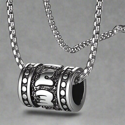 CYL-MANTRA - Alloy Pendant with Pure Stainless Steel 24inch Round Box Chain, American trending Style for Men & Boy - THE MEN THING