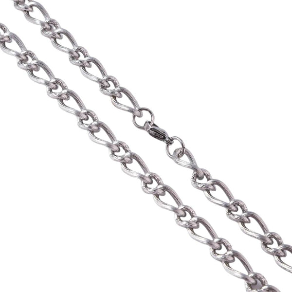 CZAR CURVE - 8mm Chain Pure Stainless Steel 23inch for Men & Boys