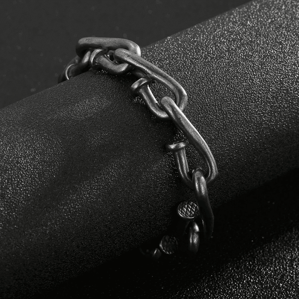 DARKCHAIN - 15mm Pure Titanium Steel Bracelet,  Bracelet with hook buckle for Men & Boy (8inch)
