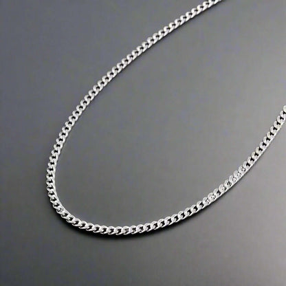 DIAMOND-CUT CUBAN CHAIN - 6mm Pure  Stainless Steel Chain - 21.5inch for Men & Boys - THE MEN THING