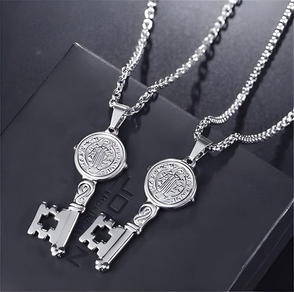 DIVINE KEY - 20inch Pure Stainless Steel European trending Style Chain for Men & Boy