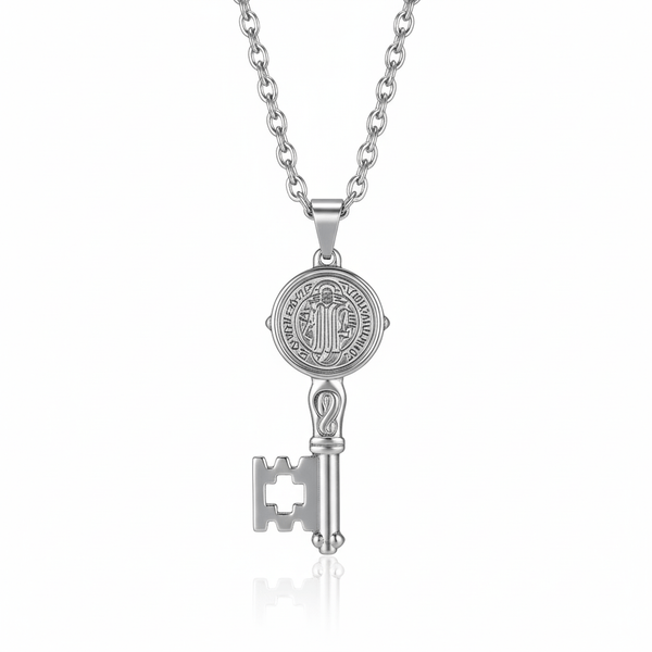 DIVINE KEY - 20inch Pure Stainless Steel European trending Style Chain for Men & Boy
