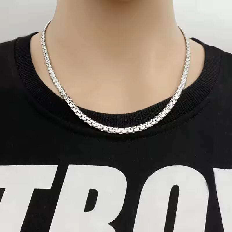 DOMINUS - 6mm Chain Pure Stainless Steel 23inch for Men & Boys - THE MEN THING