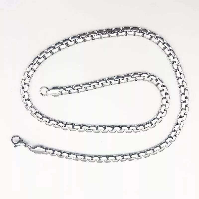 DOMINUS - 6mm Chain Pure Stainless Steel 23inch for Men & Boys - THE MEN THING